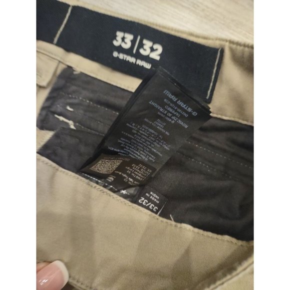 G-Star Raw Men's Rovic Zip 3D Straight Tapered Fit Cargo Pants Dune 33 W x 32 L - Picture 3 of 7